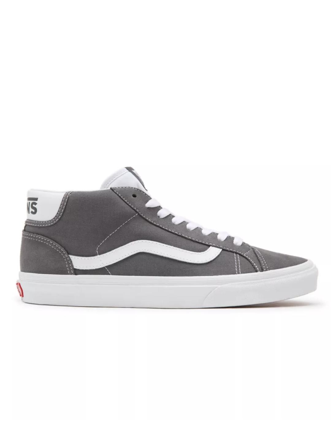vans mid top hombre gris