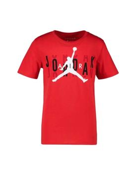Camiseta Jordan B Brand Scramble Roja para niños