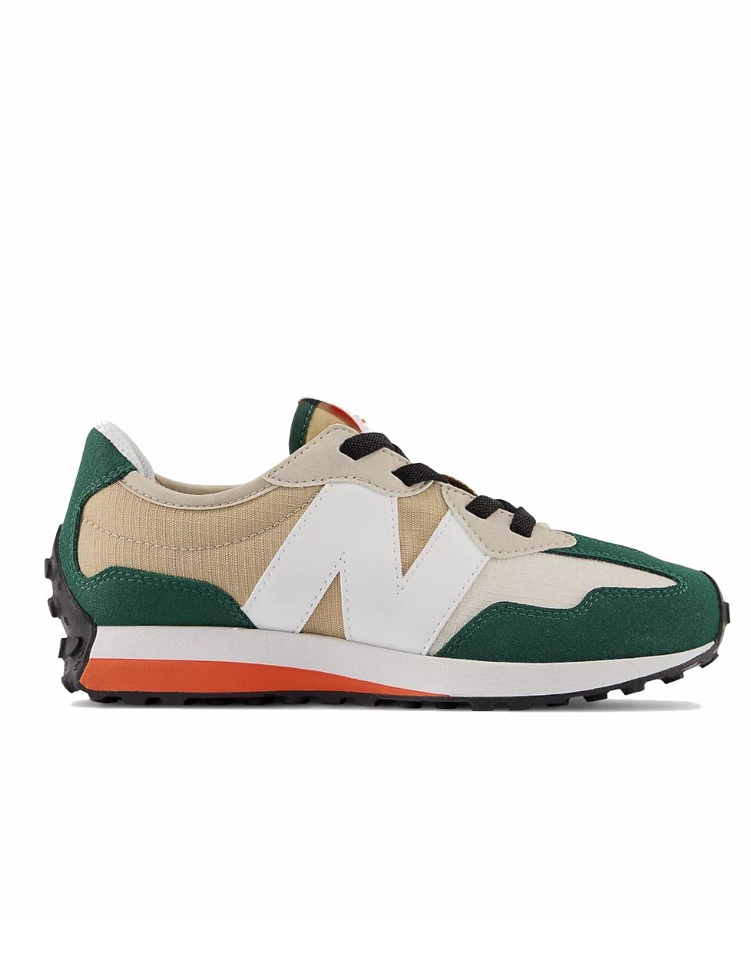 new balance 327 beige y verde